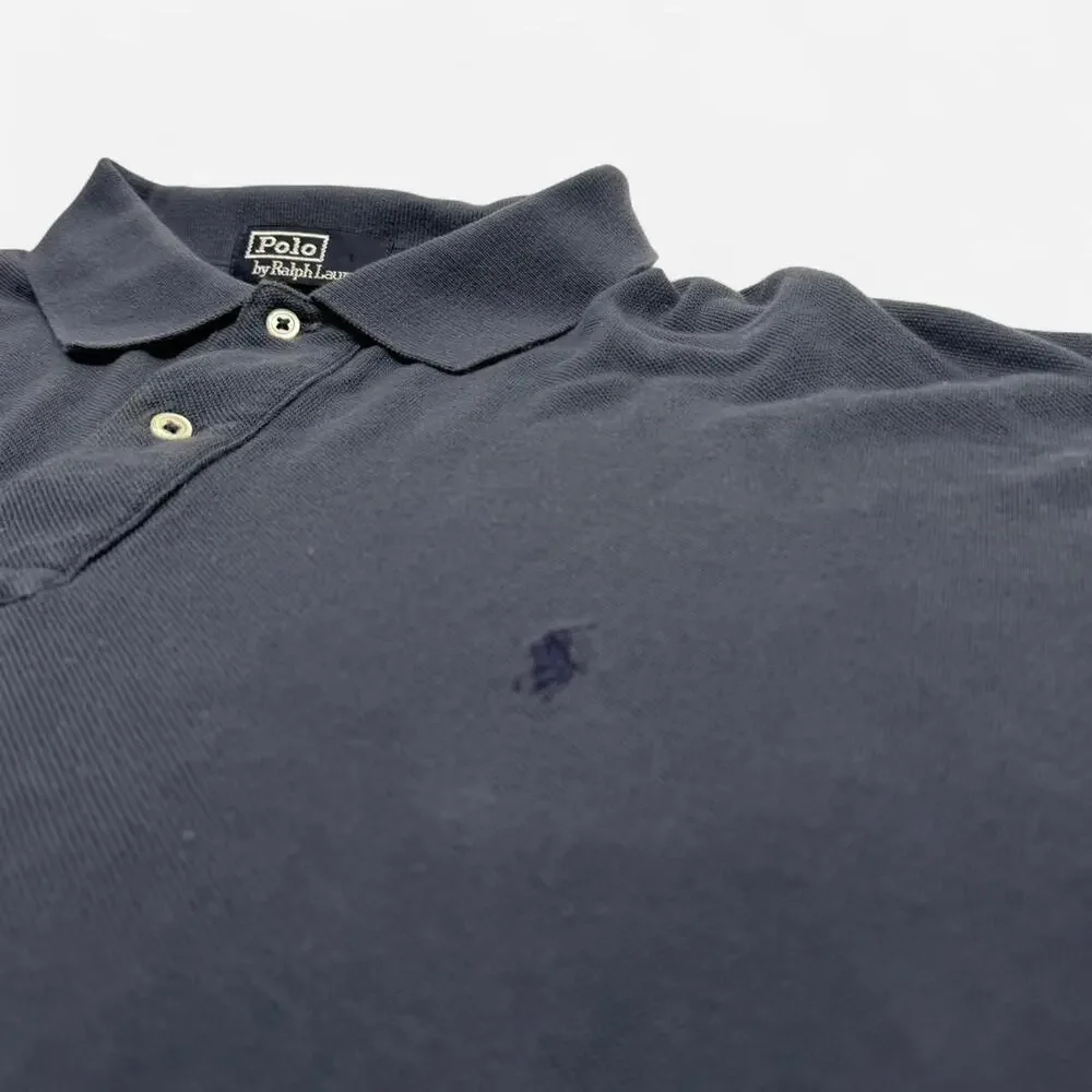 Polo Ralph Lauren Navy Long Sleeve Polo Shirt XLT Tall Classic